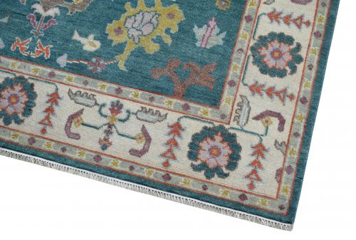 Hand Knotted Oushak Rug 8' X 10'
